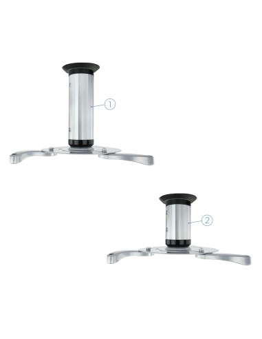SOPORTE UNIVERSAL DE TECHO GIRATORIO 360º PARA PROYECTOR PLATA
